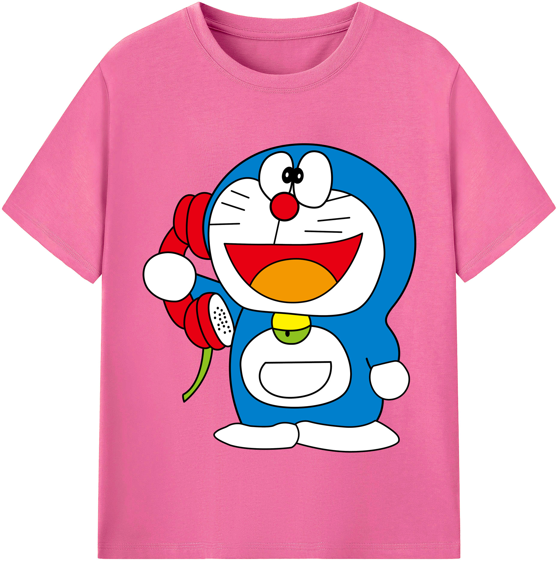 （画像用） ドラえもん Doraemon レディースカジュアルプリントTシャツ（綿100％）